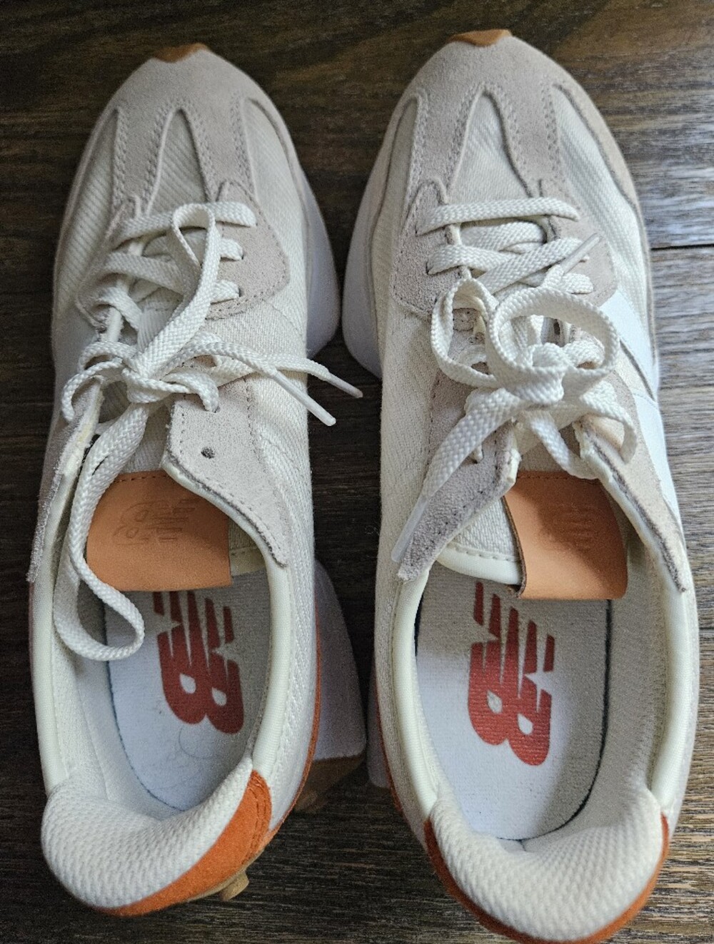 New Balance Women's White & Orange Retro Runner Sneakers - Picture 9 of 11